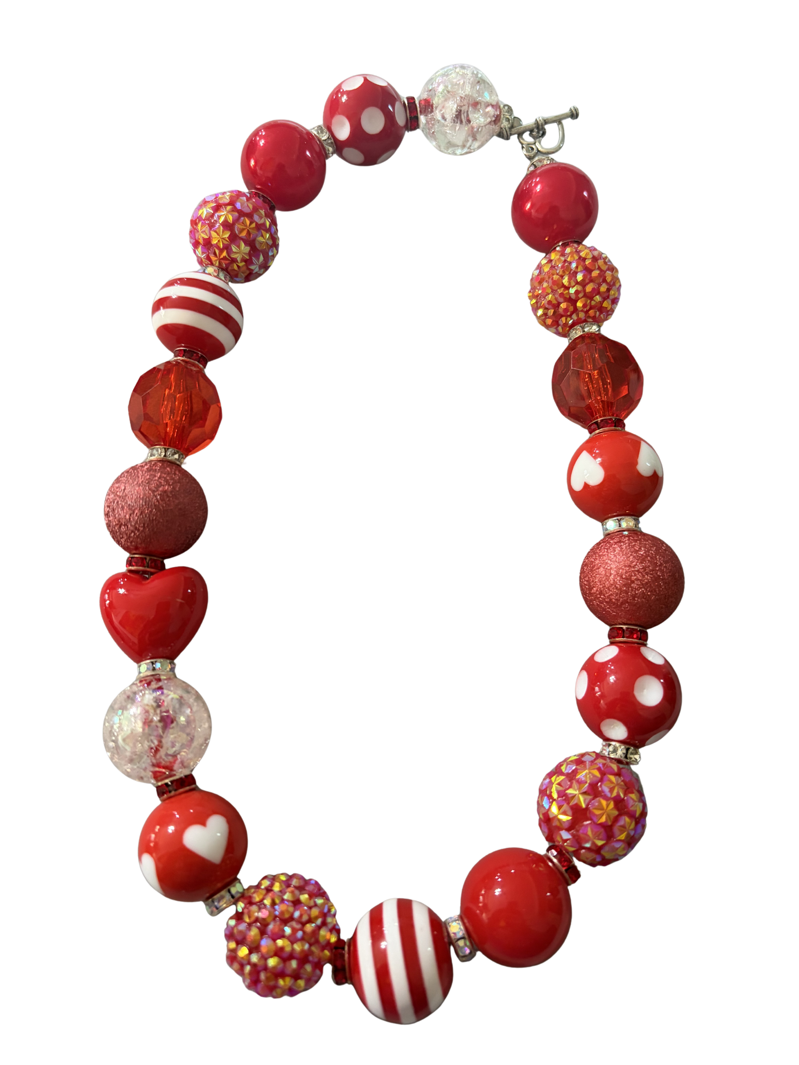 Heart Pop Bubblegum Bead 18" Necklace