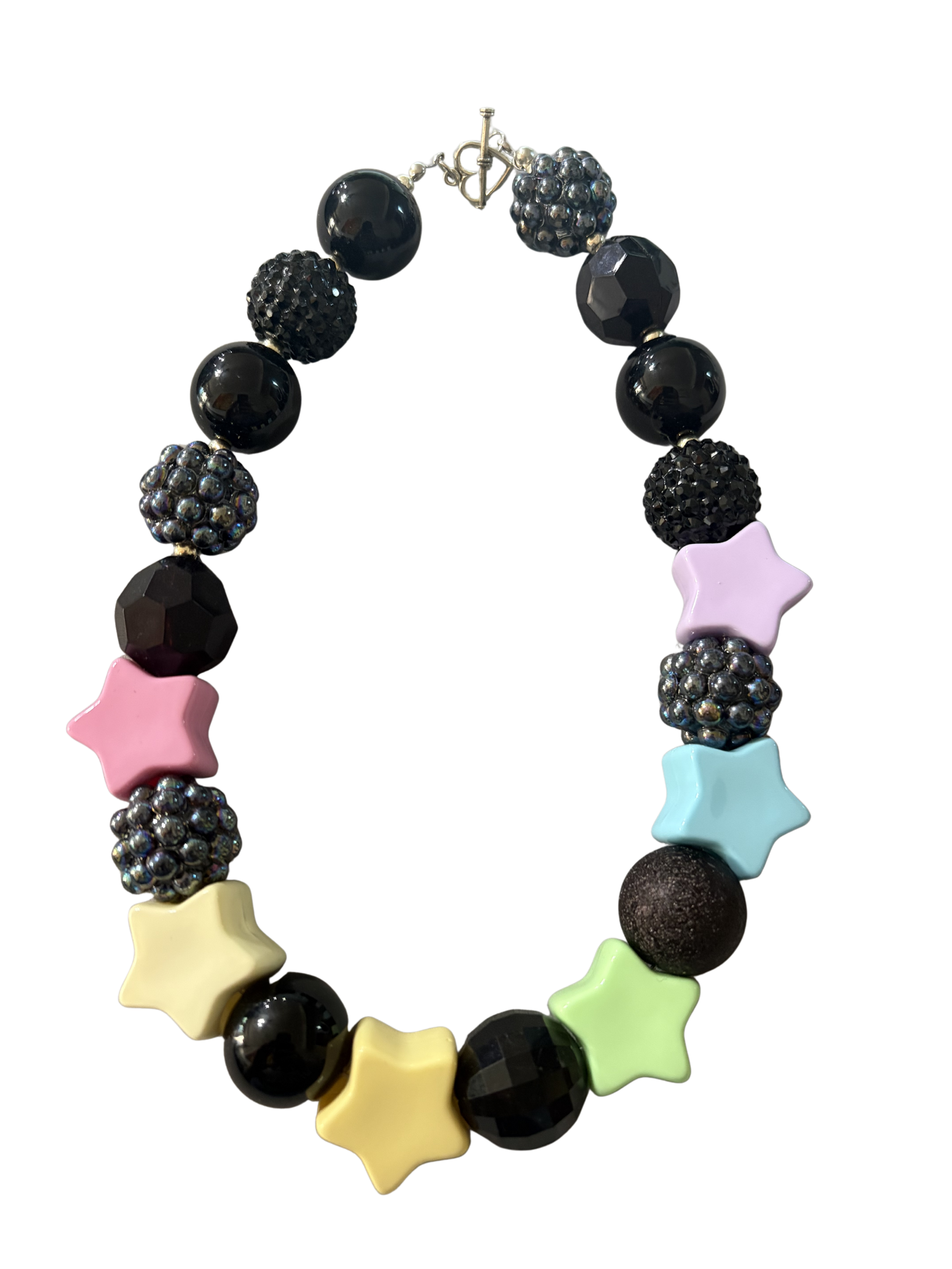 Twinkle Stars Bubblegum 16" Necklace