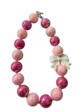 Pretty in Pink Bubblegum Bead 16" Necklace