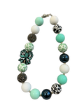 Minty Moo Bubblegum Bead 16" Necklace