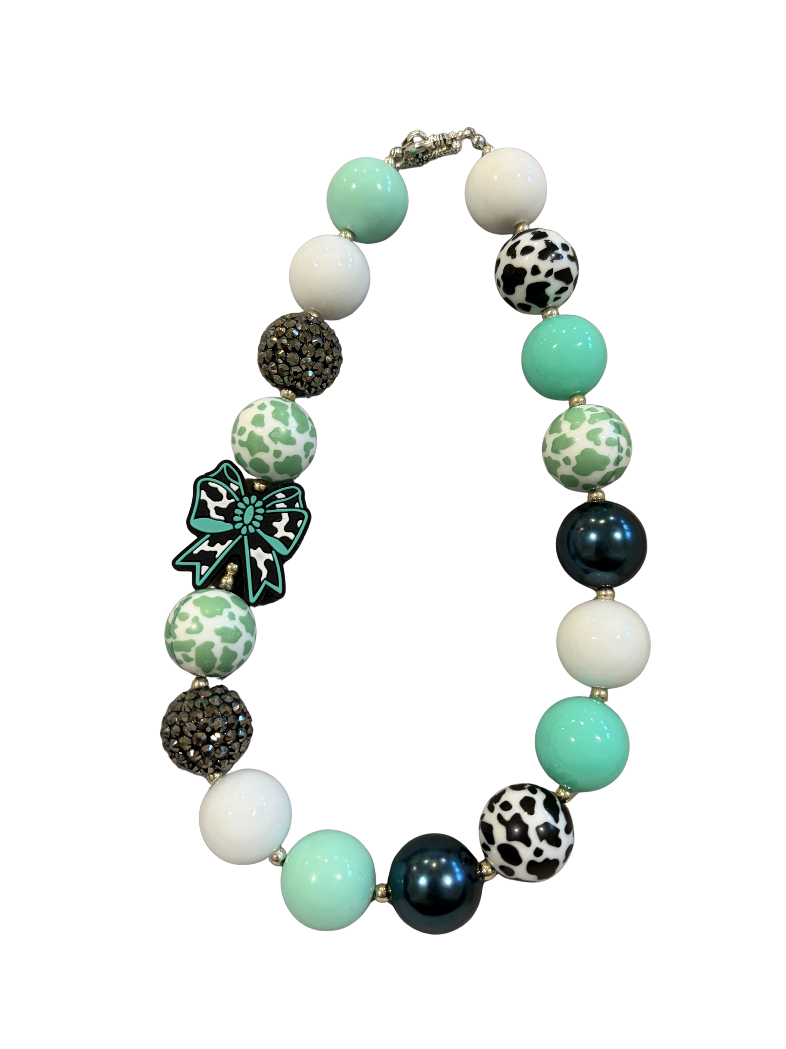Minty Moo Bubblegum Bead 16" Necklace