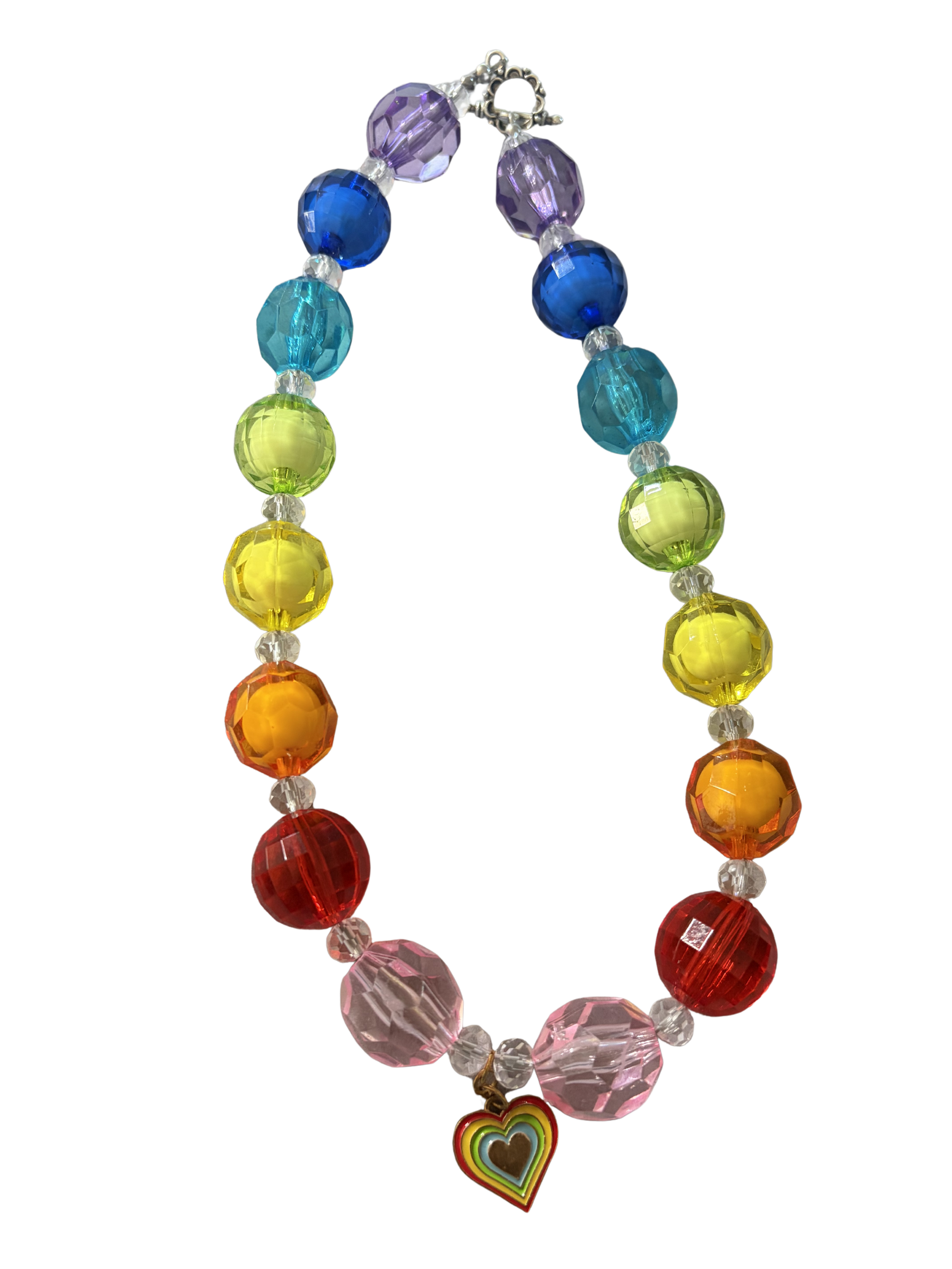 Over the Rainbow Bubblegum Bead 19" Necklace
